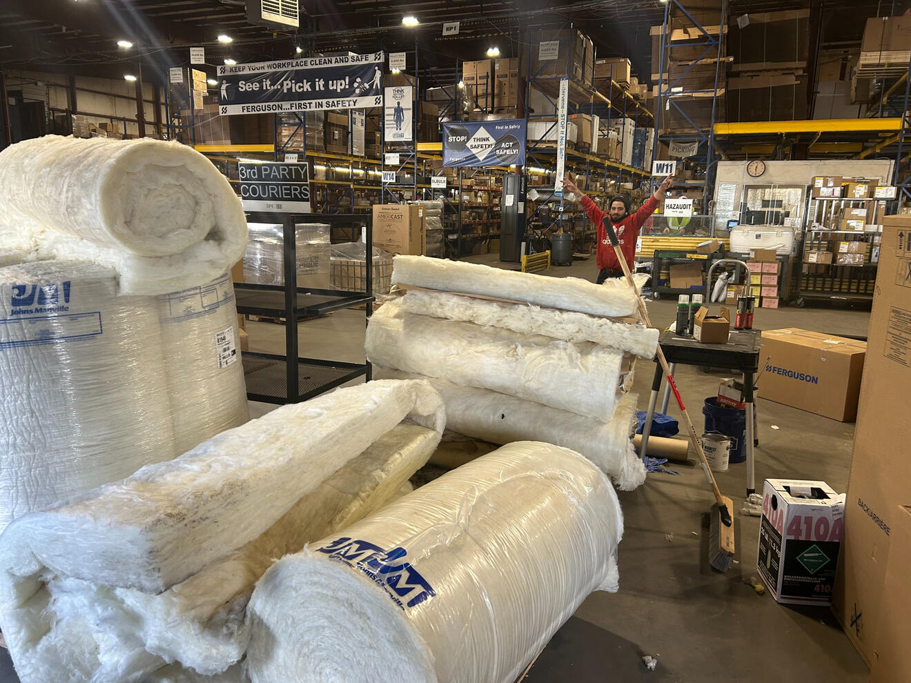 TriBolt Property Solutions Insulation Warehouse Commercial Project Carpenter Contractor